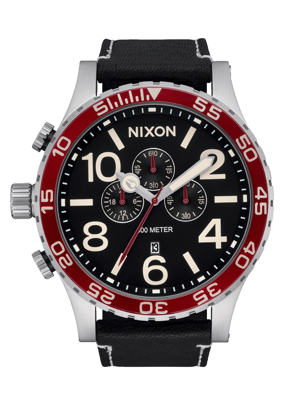 51-30 Chrono Leather - Silver / Black / Cranberry