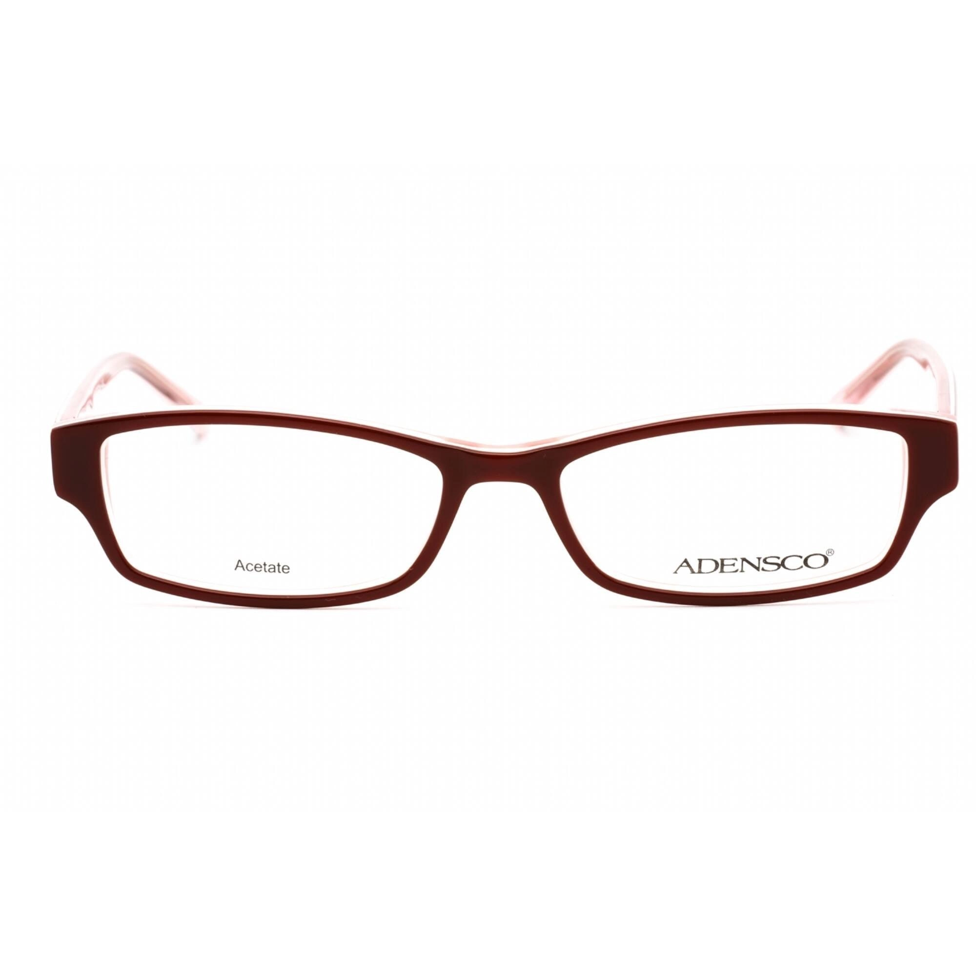 Adensco Women's Eyeglasses - Burgundy Pink Rectangular Full Rim | Ad 212 0DS9 00