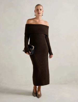 Alexa Boucle Midi Dress