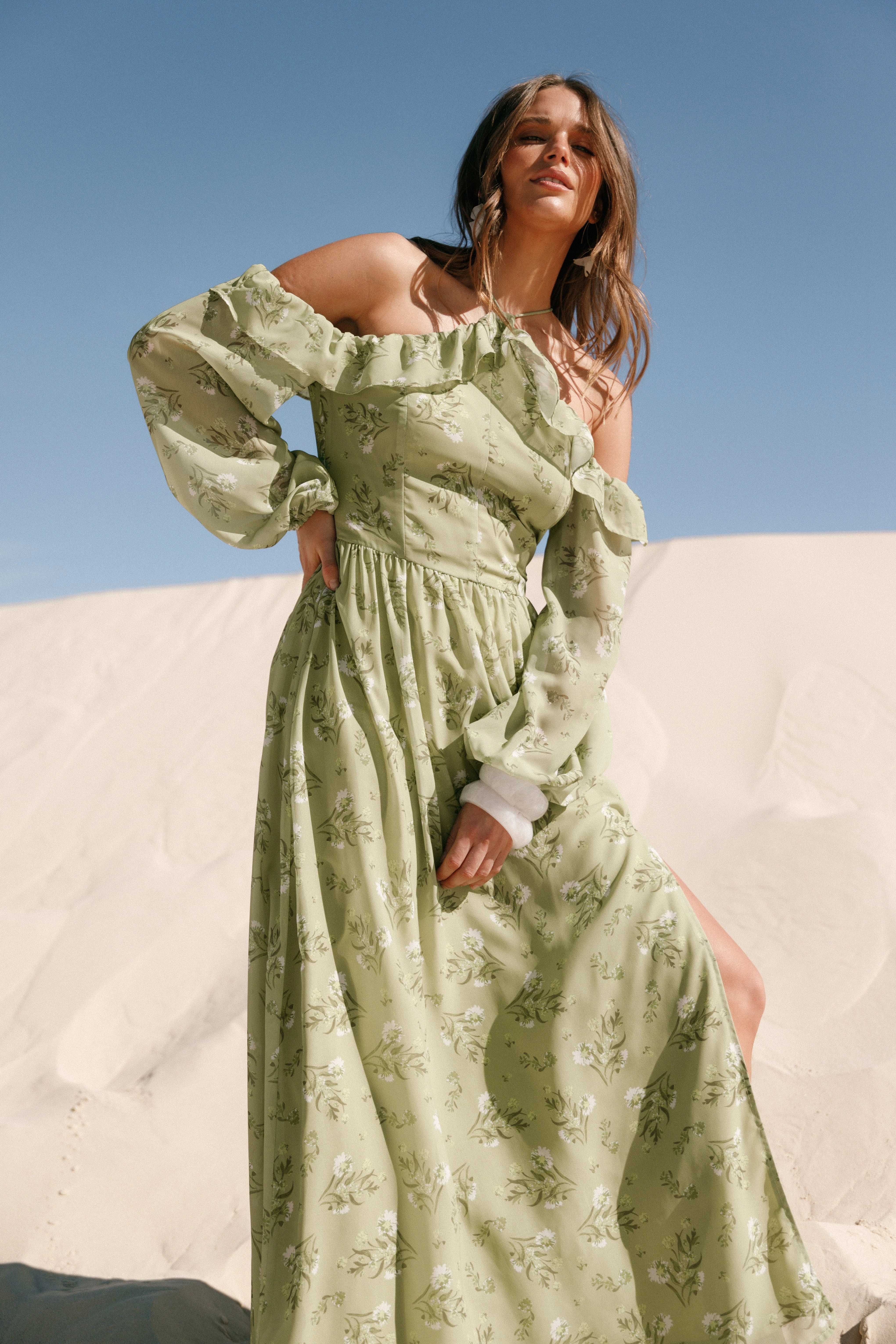 Alina Maxi Dress - Sage Botanica