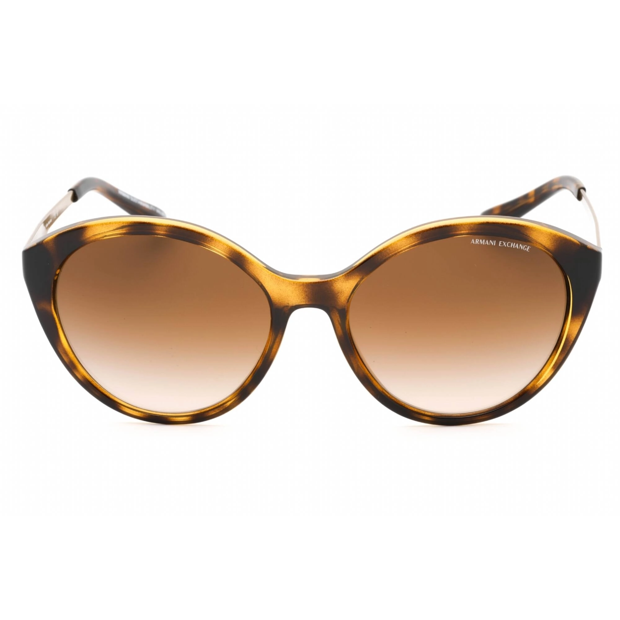 Armani Exchange Women's Sunglasses - Dark Havana Oval Full Rim Frame | 0AX4134S 821313