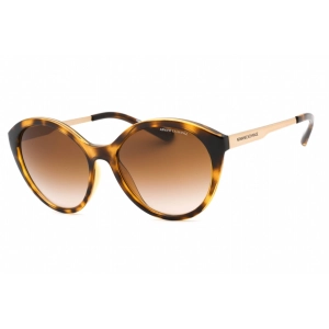 Armani Exchange Women's Sunglasses - Dark Havana Oval Full Rim Frame | 0AX4134S 821313