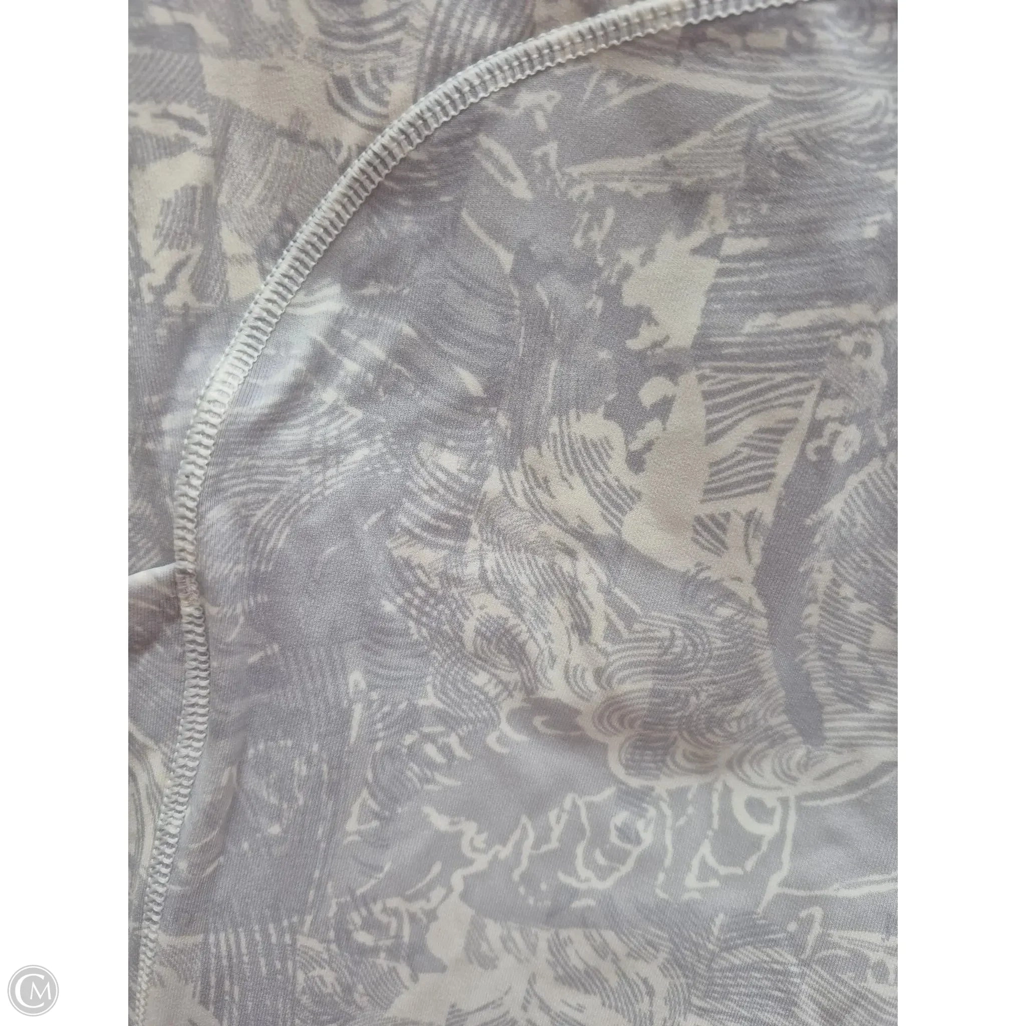 Athletic Leggings By Lululemon In Grey & White, Size: 6