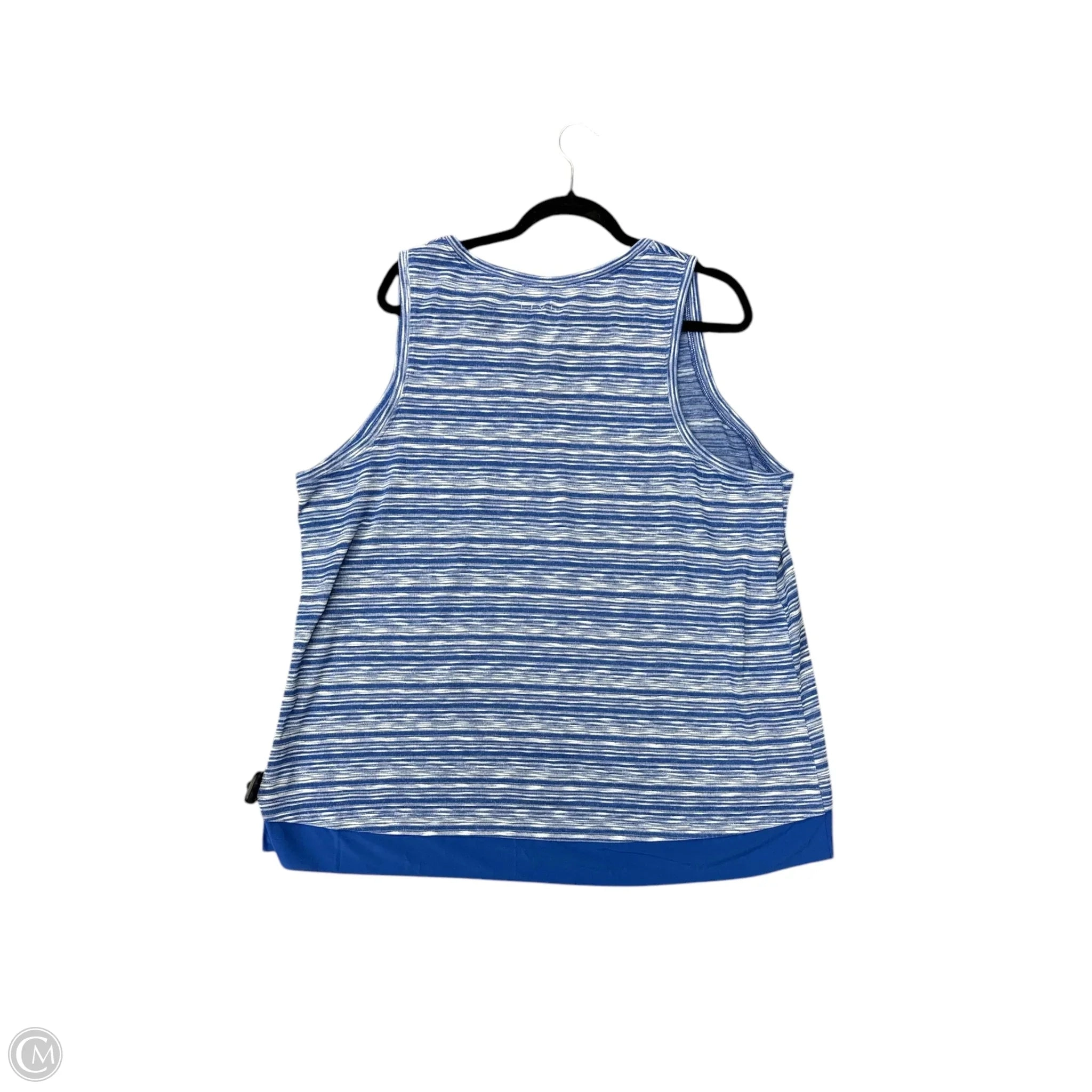 Athletic Tank Top By Livi Active In Blue, Size: 2x