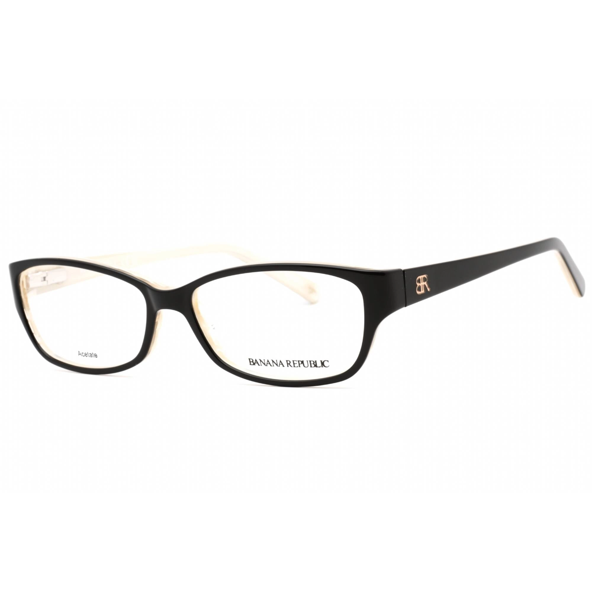 Banana Republic Women's Eyeglasses - Black Horn Plastic Cat Eye Frame | Buffy 0JPZ 00