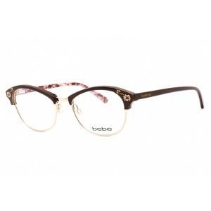 Bebe Women's Eyeglasses - Topaz Rectangular Shape Plastic Frame Clear Lens | BB5162 200