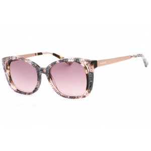 Bebe Women's Sunglasses - Blush Floral Plastic Full Rim Rectangular Frame | BB7210 690