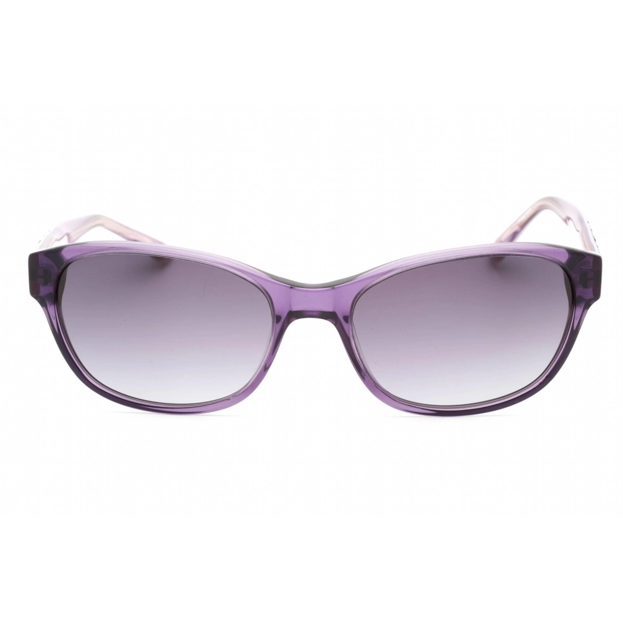 Bebe Women's Sunglasses - Purple Crystal Zylonite Full Rim Oval Frame | BB7097 519