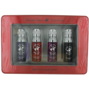 Beverly Hills Polo Club Men's Mini Set - 0.5 oz Eau De Toilette Spray, 4 Piece