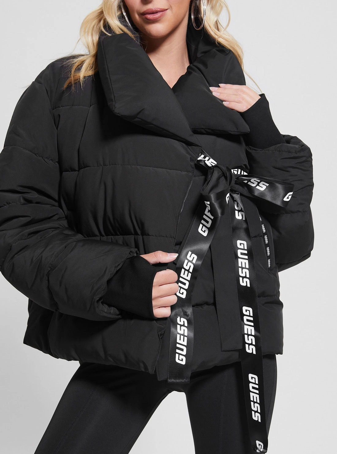 Black Claudia Active Puffer Jacket