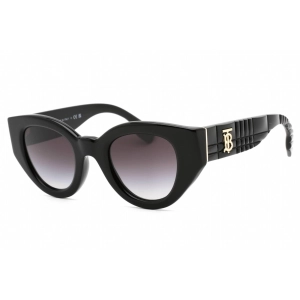 Burberry Women's Sunglasses - Black Cat Eye Frame Grey Gradient Lens | 0BE4390 30018G