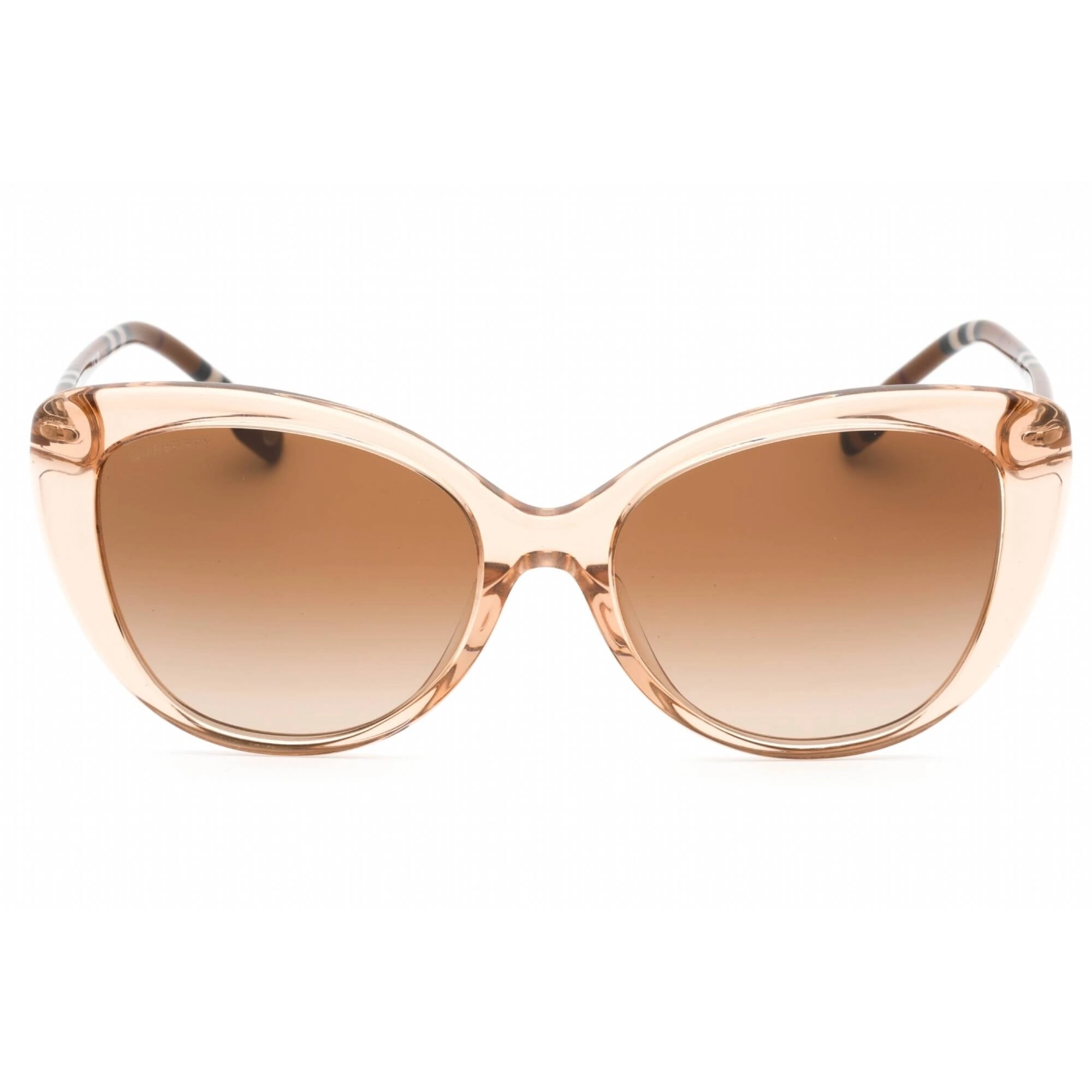 Burberry Women's Sunglasses - Peach Cat Eye Frame Brown Grey Lens | 0BE4407F 408813