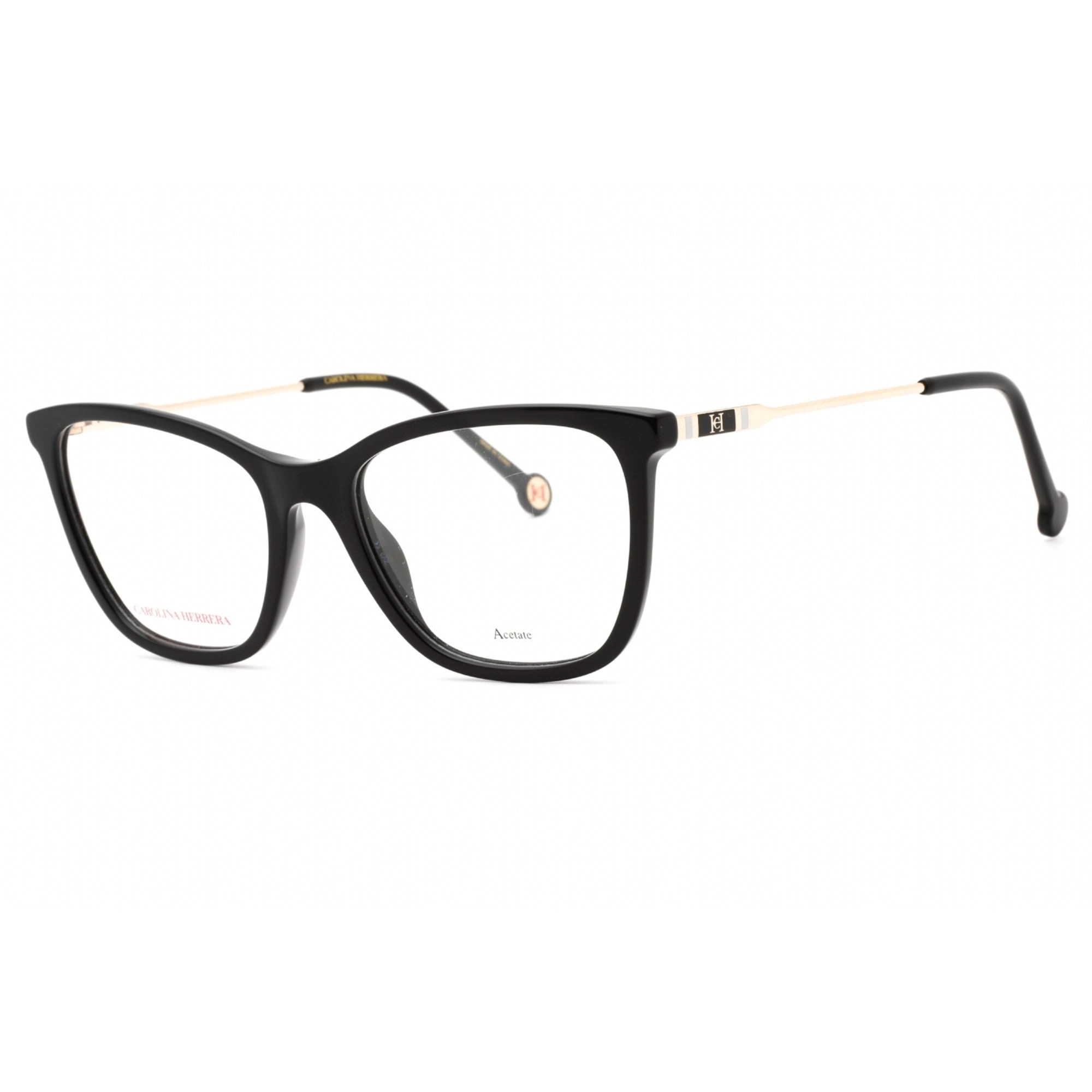 Carolina Herrera Women's Eyeglasses - Black Plastic Cat Eye Shape Frame | CH 0071 0807