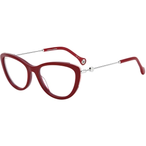 Carolina Herrera Women's Eyeglasses - Burgundy Plastic Cat Eye Frame | CH 0021 0LHF
