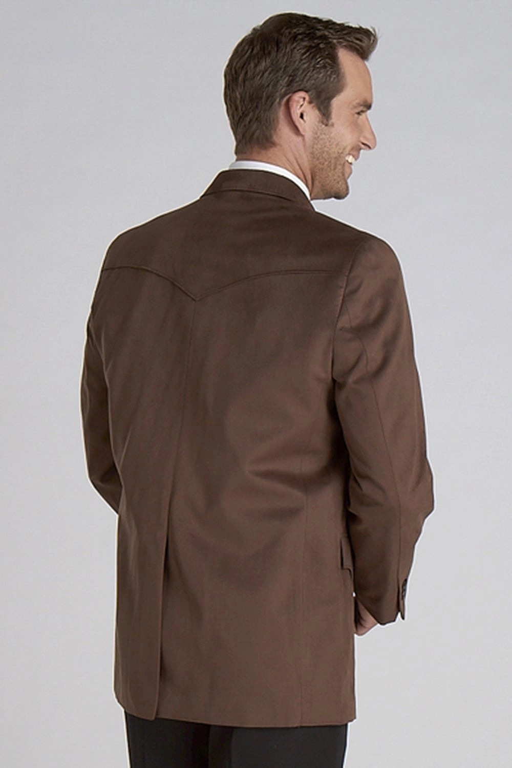 Circle S Mens Chestnut 100% Microsuede Houston Western Jacket Blazer 46 S