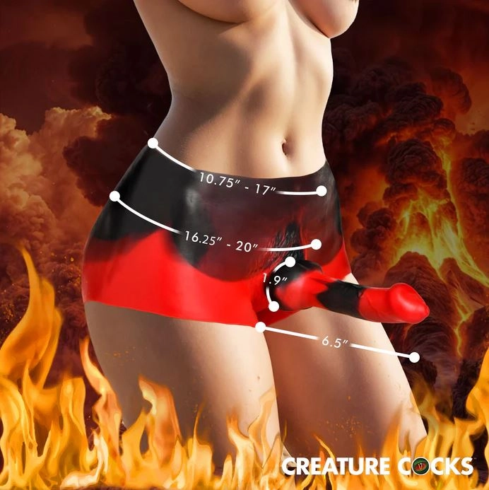 Creature Cocks Hell Hound Silicone Strap-On Dildo