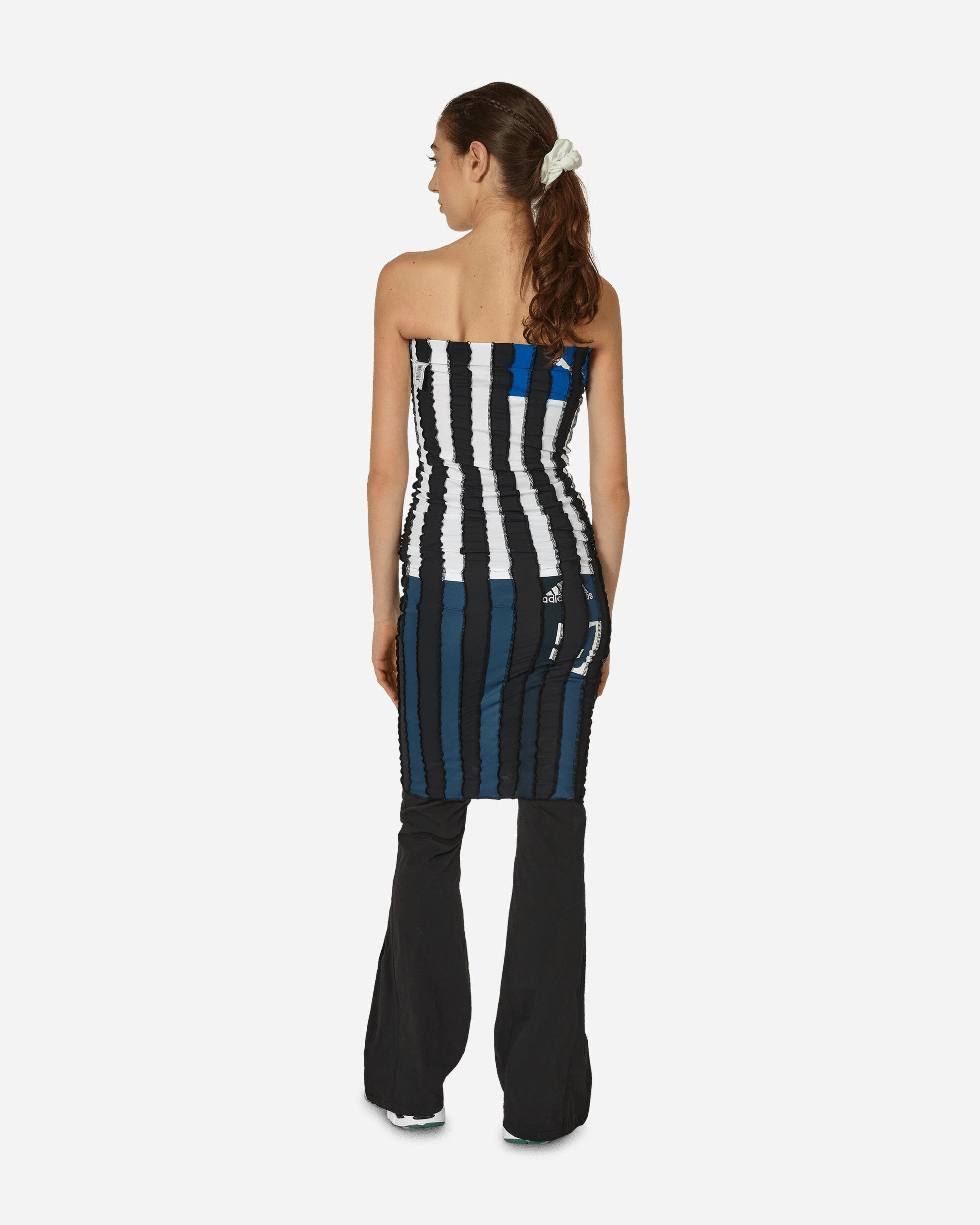 Cut Up Football Tube Dress Black