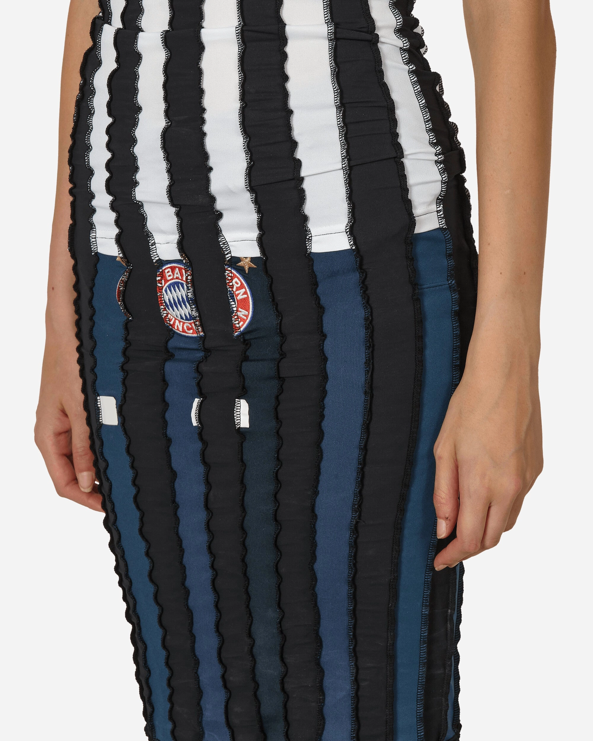 Cut Up Football Tube Dress Black