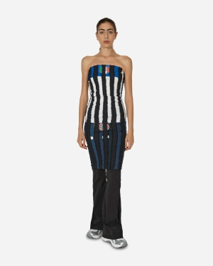 Cut Up Football Tube Dress Black