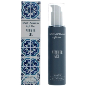 Dolce & Gabbana Men's Summer Gel After Sun - Light Blue Summertime Essence, 5 oz