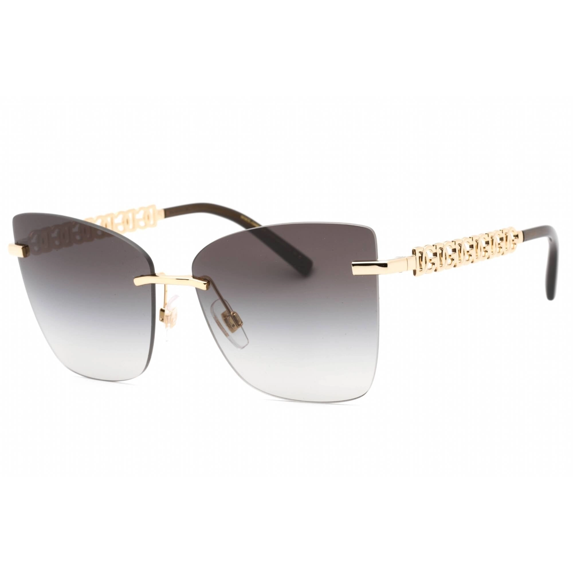 Dolce & Gabbana Women's Sunglasses - Gold/Black Cat Eye Metal Frame | 0DG2289 02/8G