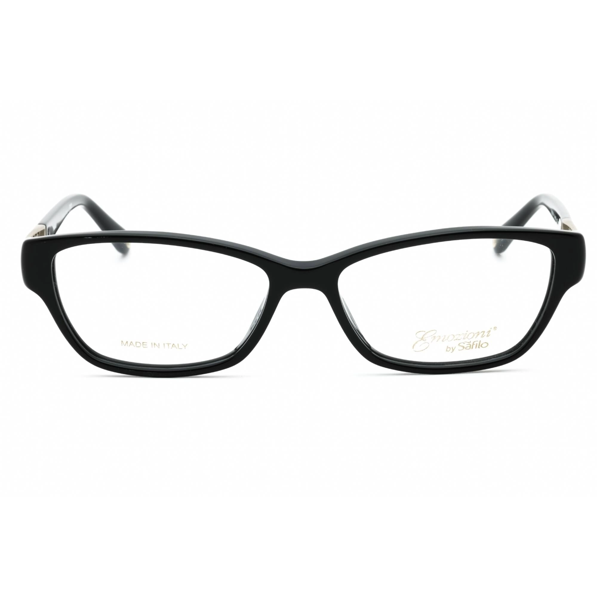 Emozioni Women's Eyeglasses - Black Plastic Full Rim Cat Eye Frame | EM 4053 0807 00