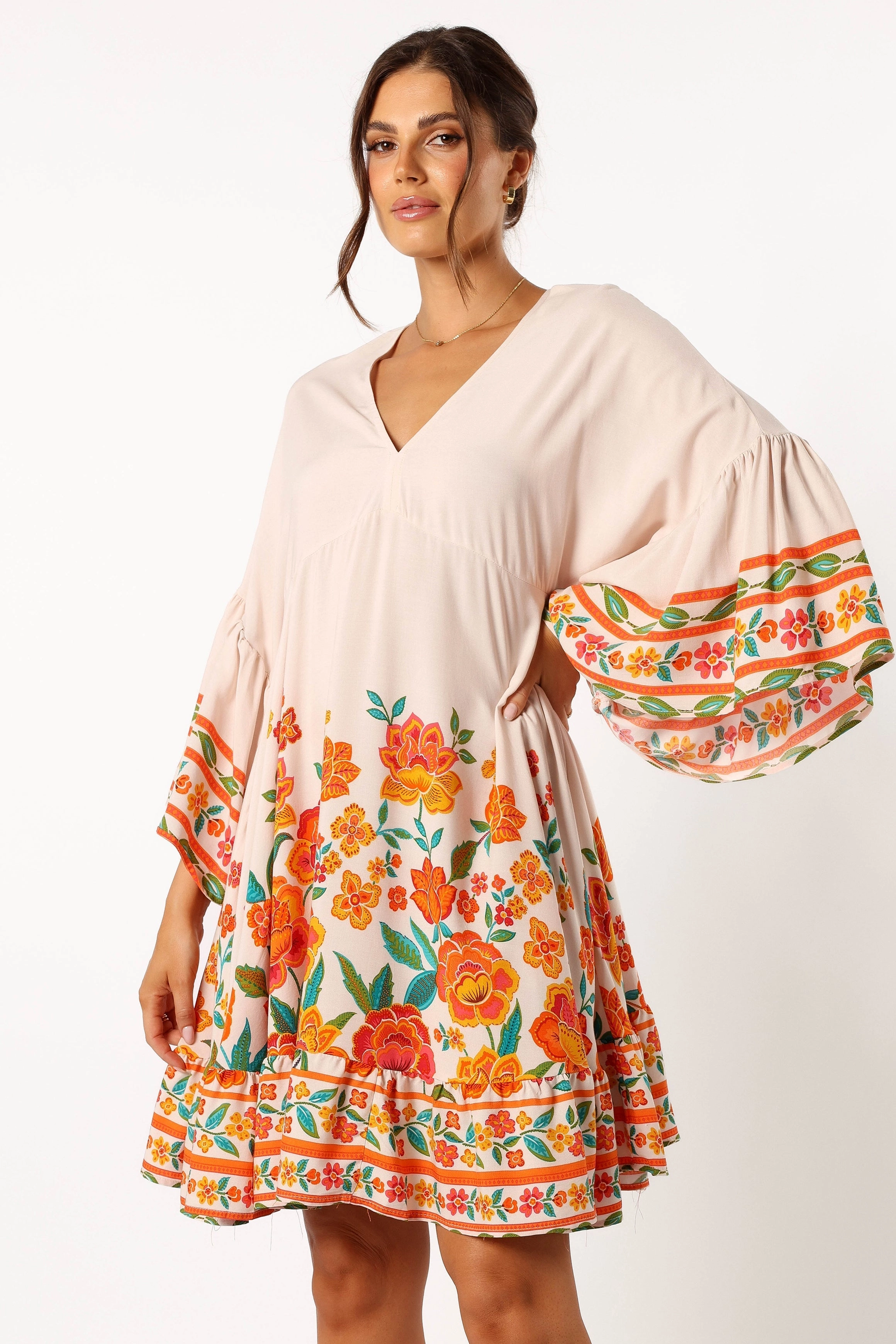 Eugene Long Sleeve Mini Dress - Willow Print