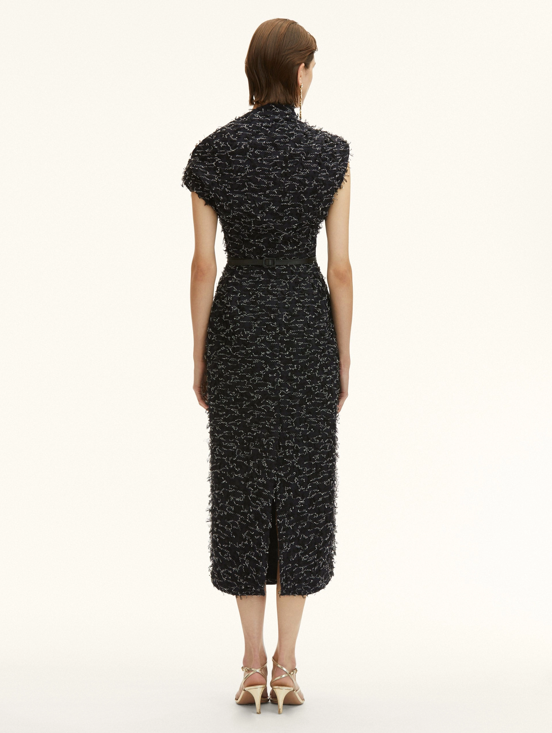 Eyelash Tweed Pencil Dress