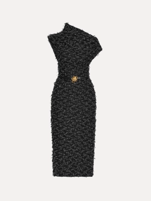 Eyelash Tweed Pencil Dress