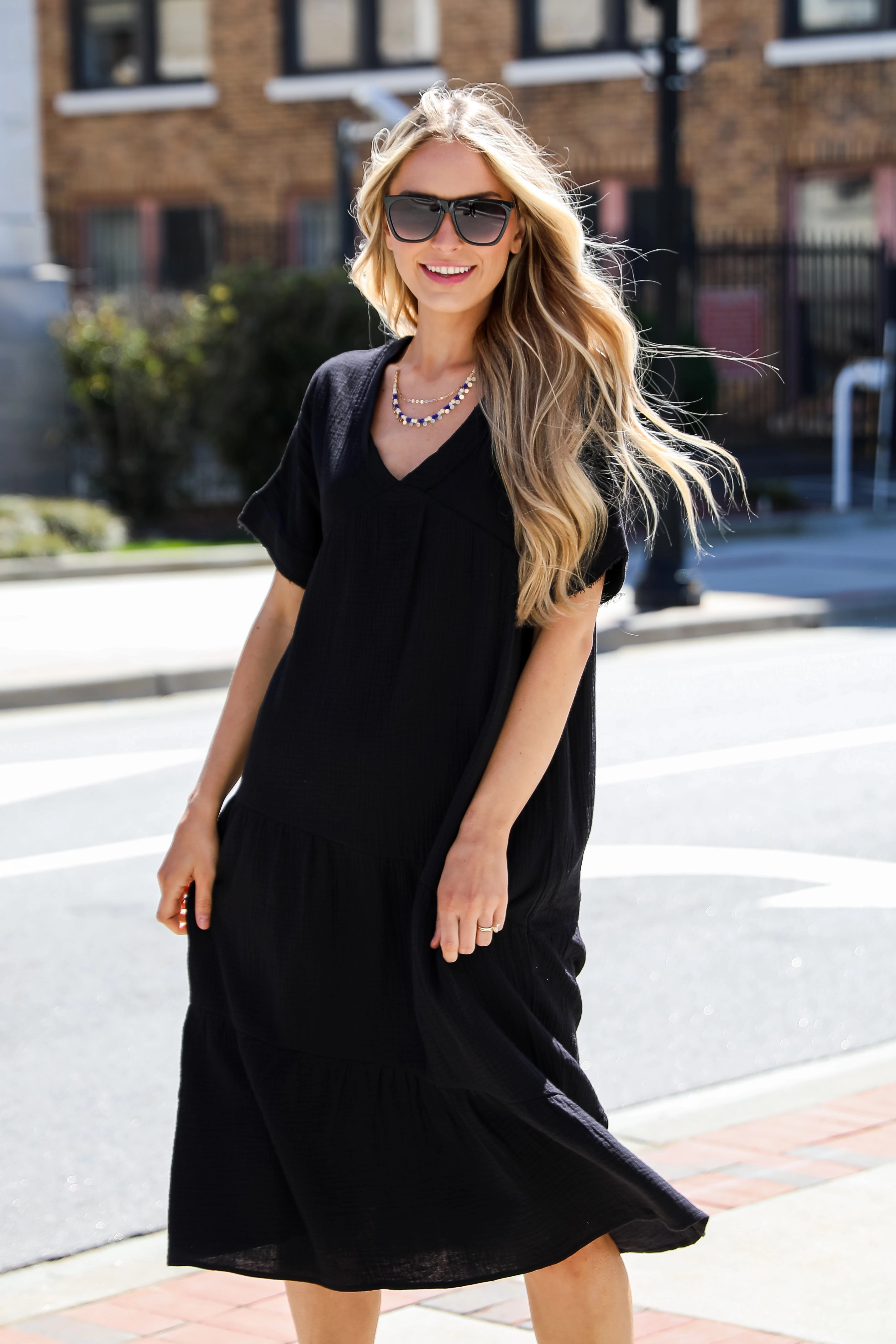 FINAL SALE - Feeling My Best Linen Midi Dress
