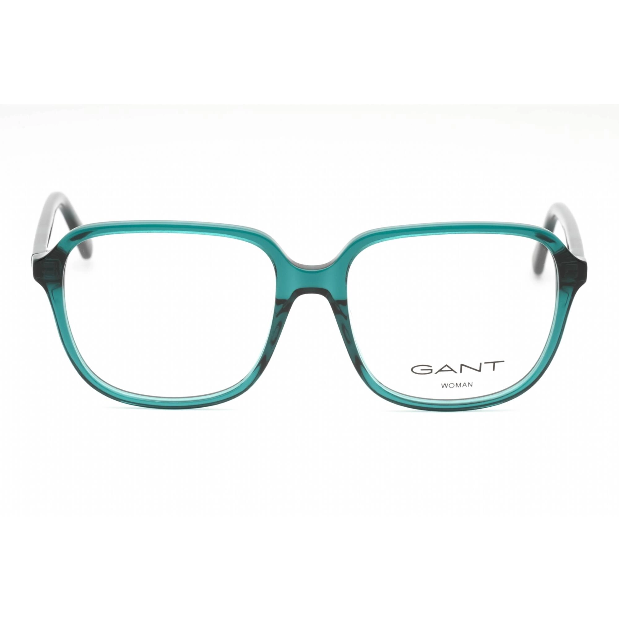 Gant Women's Eyeglasses - Shiny Dark Green Plastic Square 55mm Frame | GA4155 096