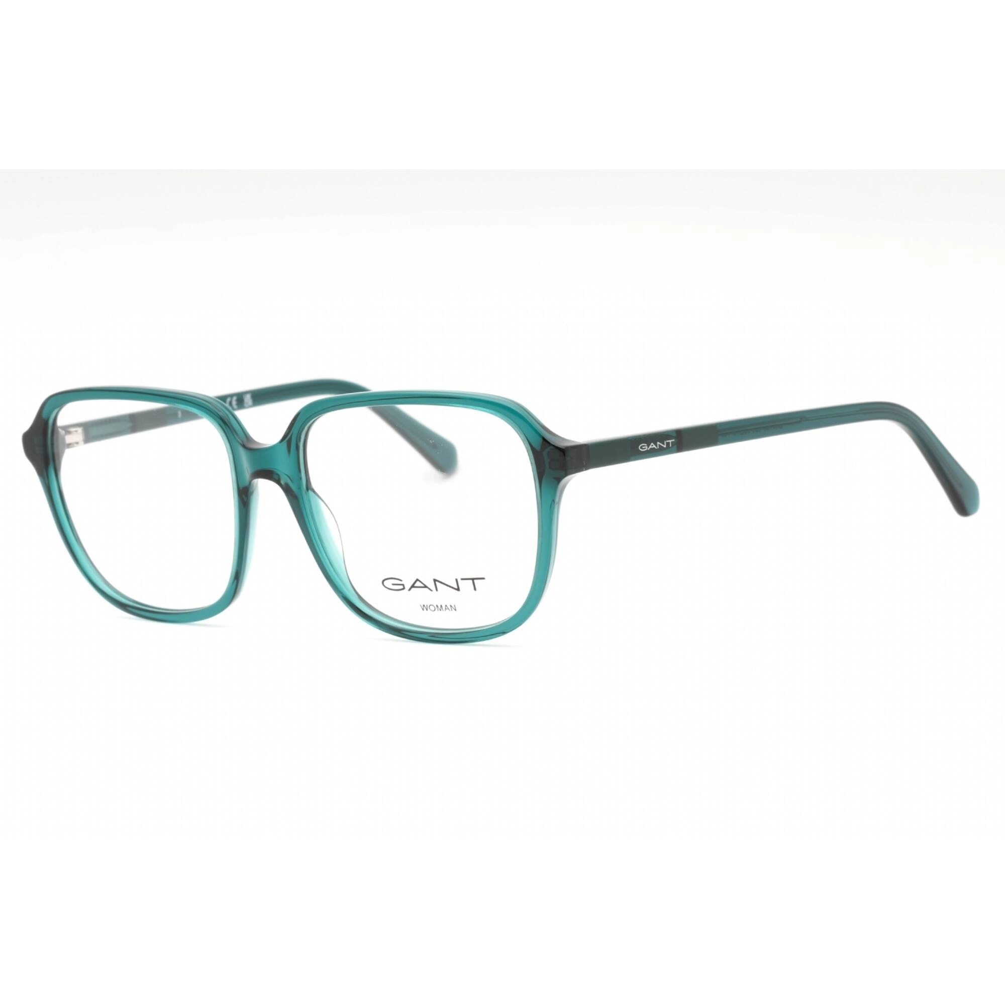 Gant Women's Eyeglasses - Shiny Dark Green Plastic Square 55mm Frame | GA4155 096