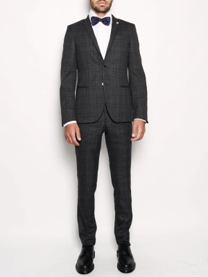 Gray Prince of Wales dress