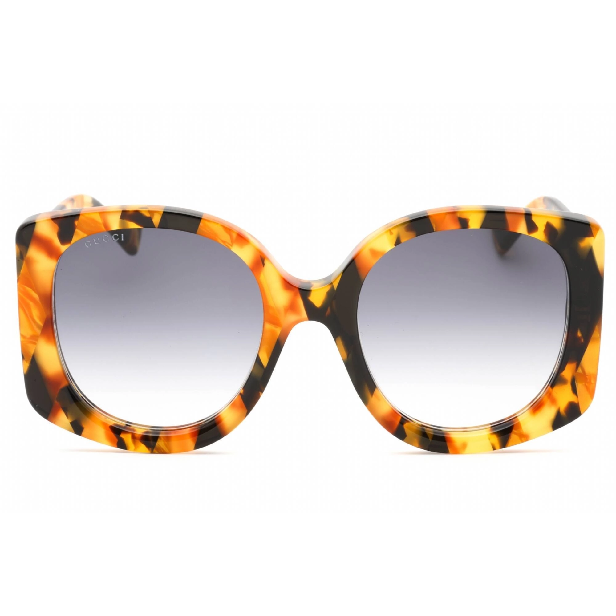 Gucci Women's Sunglasses - Havana Rectangular Full Rim Plastic Frame | GG1257S 004