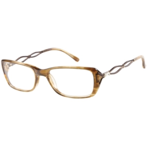 Guess By Marciano Women's Eyeglasses - Brown Horn Full Rim Frame | GM0157 0157 BRNHN