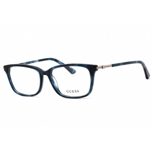 Guess Women's Eyeglasses - Blue/Other Plastic Rectangular Full Rim Frame | GU2907 092