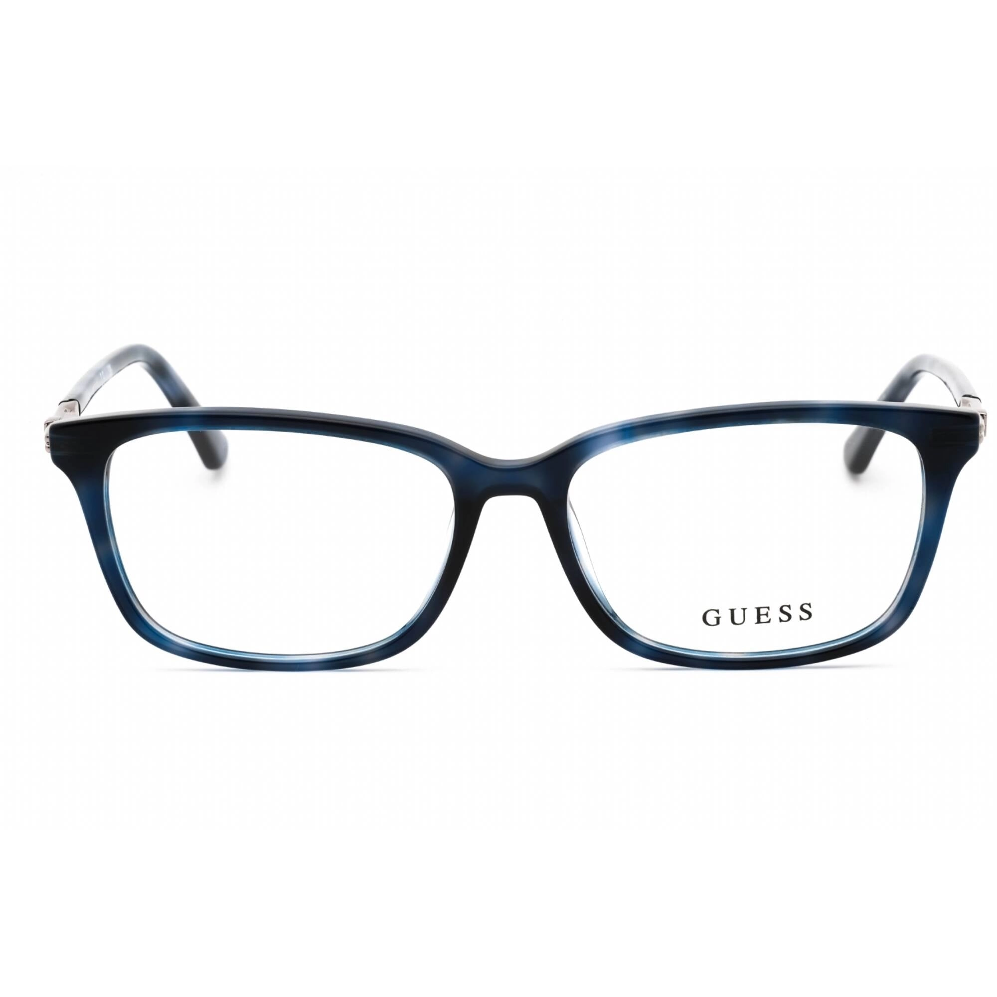 Guess Women's Eyeglasses - Blue/Other Plastic Rectangular Full Rim Frame | GU2907 092