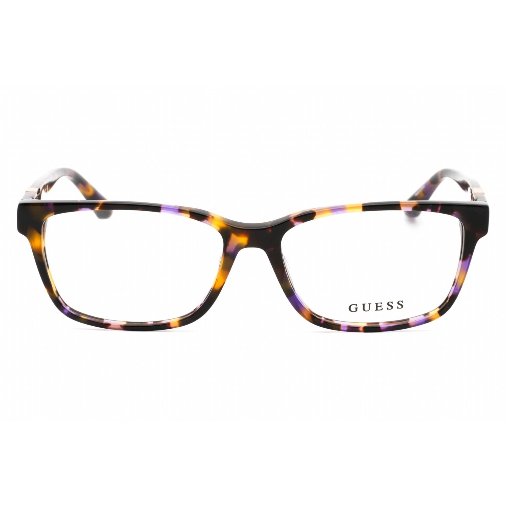 Guess Women's Eyeglasses - Clear Demo Lens Violet/Other Rectangular Frame | GU2848 083