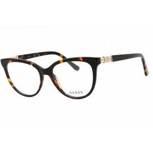 Guess Women's Eyeglasses - Dark Havana Acetate Cat Eye Full Rim Frame | GU2942 052