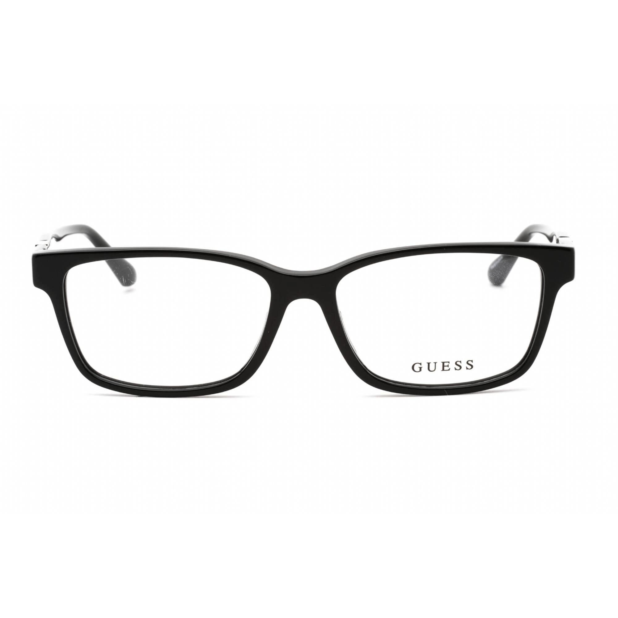 Guess Women's Eyeglasses - Full Rim Rectangular Shiny Black Plastic Frame | GU2848 001