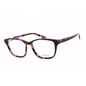 Guess Women's Eyeglasses - Full Rim Rectangular Violet Havana Plastic | GU2810 083