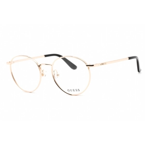 Guess Women's Eyeglasses - Full Rim Shiny Rose Gold Metal Round Frame | GU2725 028