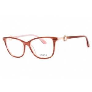 Guess Women's Eyeglasses - Pink /Other Plastic Full Rim Rectangular | GU2856-S 074
