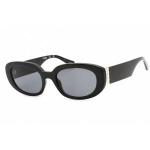 Guess Women's Sunglasses - Shiny Black Rectangular Shape Frame Smoke Lens | GU8260 01A