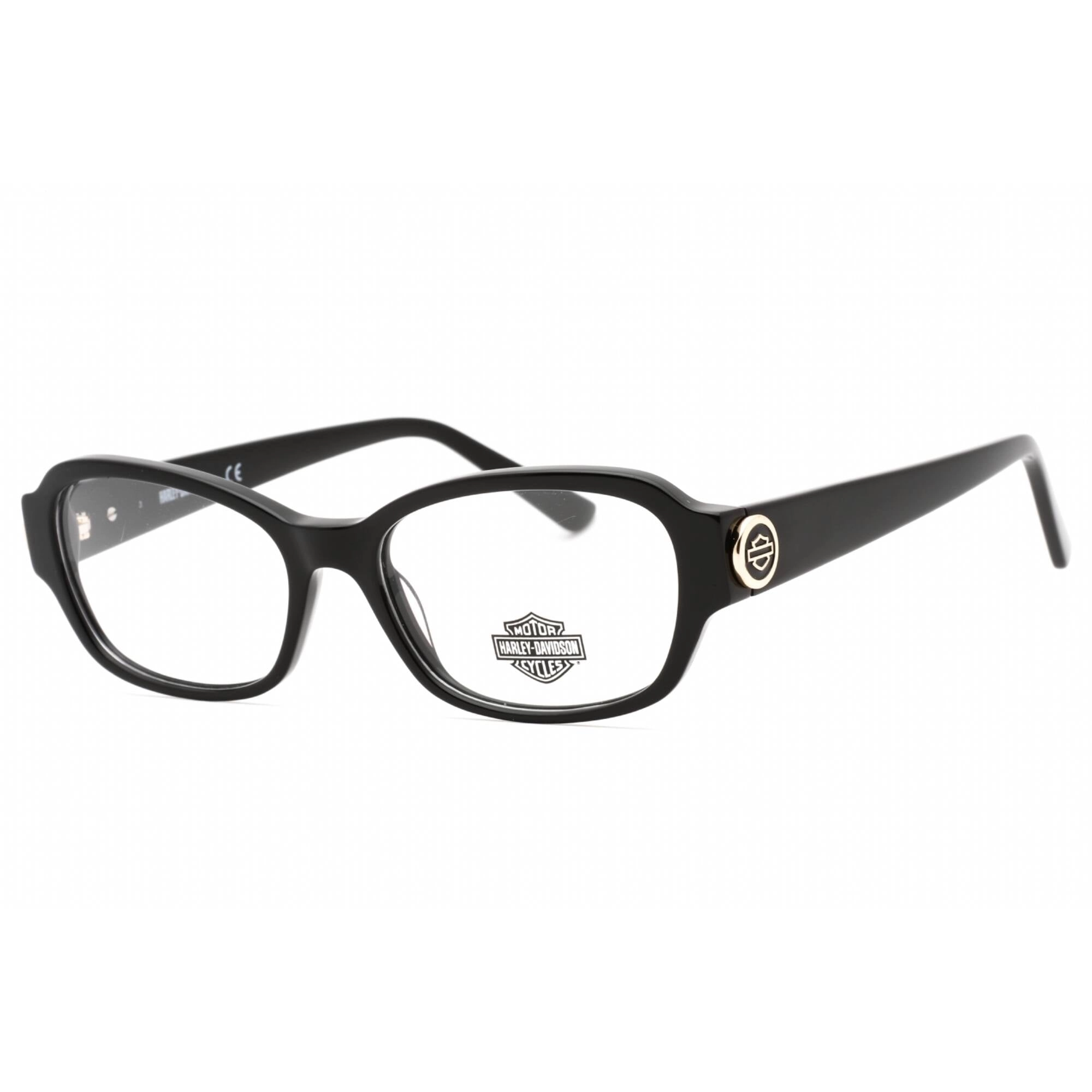Harley Davidson Women's Eyeglasses - Shiny Black Plastic Full Rim Frame | HD0567 001