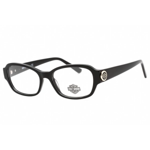 Harley Davidson Women's Eyeglasses - Shiny Black Plastic Full Rim Frame | HD0567 001