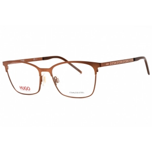Hugo Women's Eyeglasses - Matte Brown Metal Cat Eye Full Rim Frame | HG 1083 04IN 00