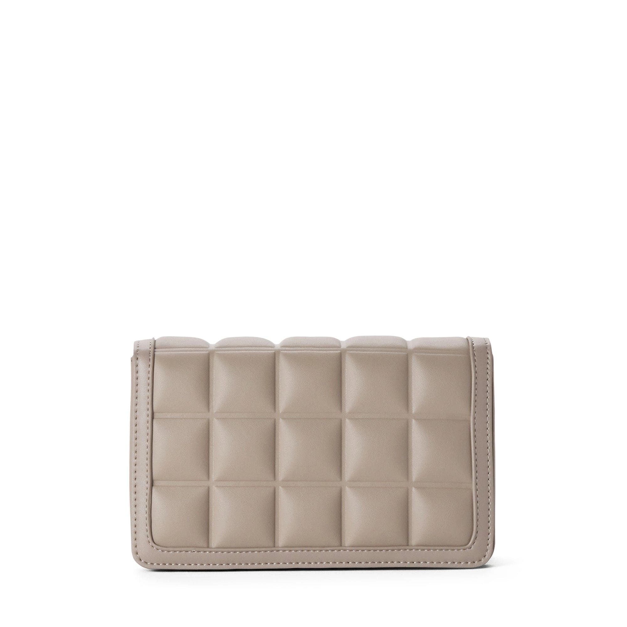Jamie Vegan Leather Crossbody Bag | Stone Grey