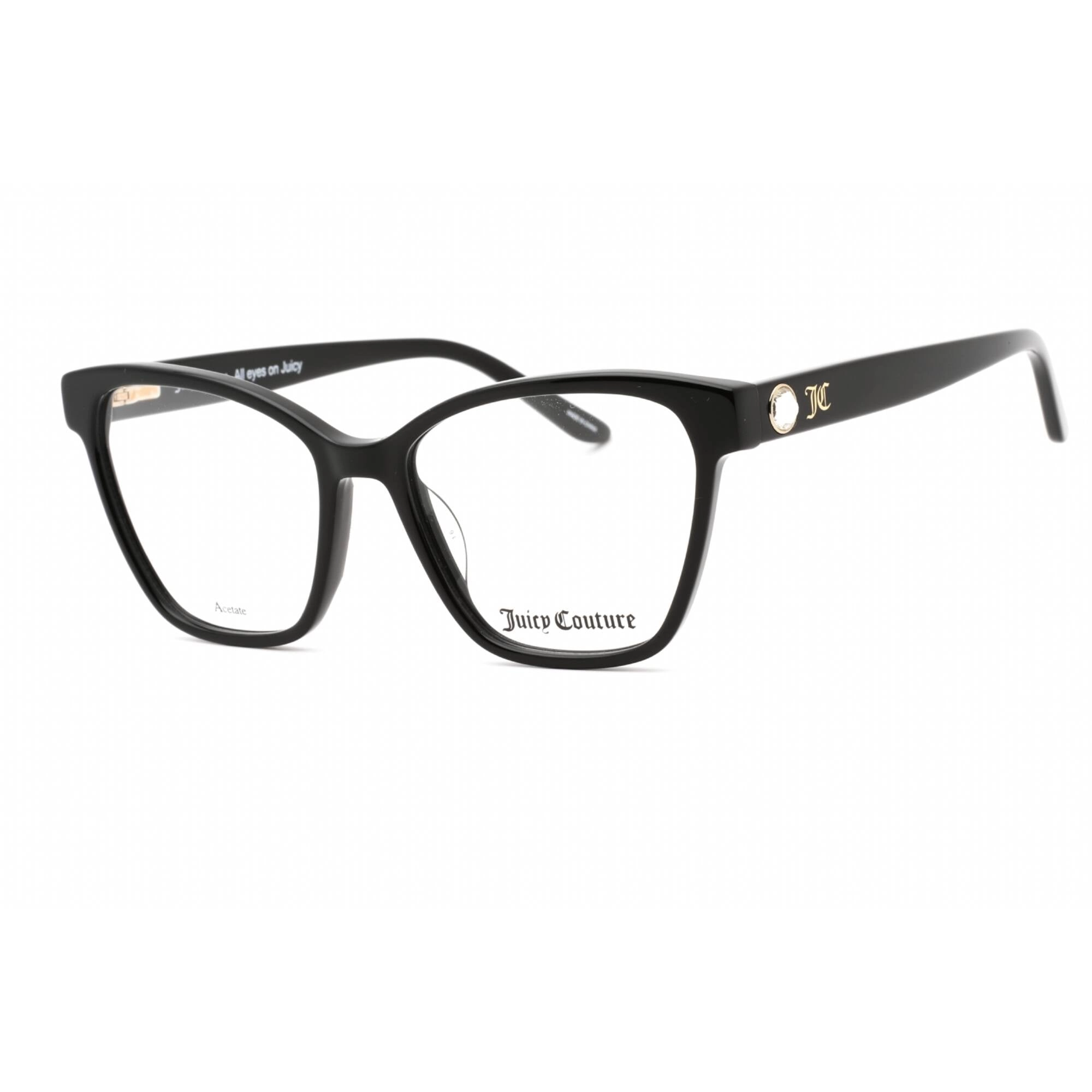 Juicy Couture Women's Eyeglasses - Black Cat Eye Plastic Full Rim | JU 215 0807 00