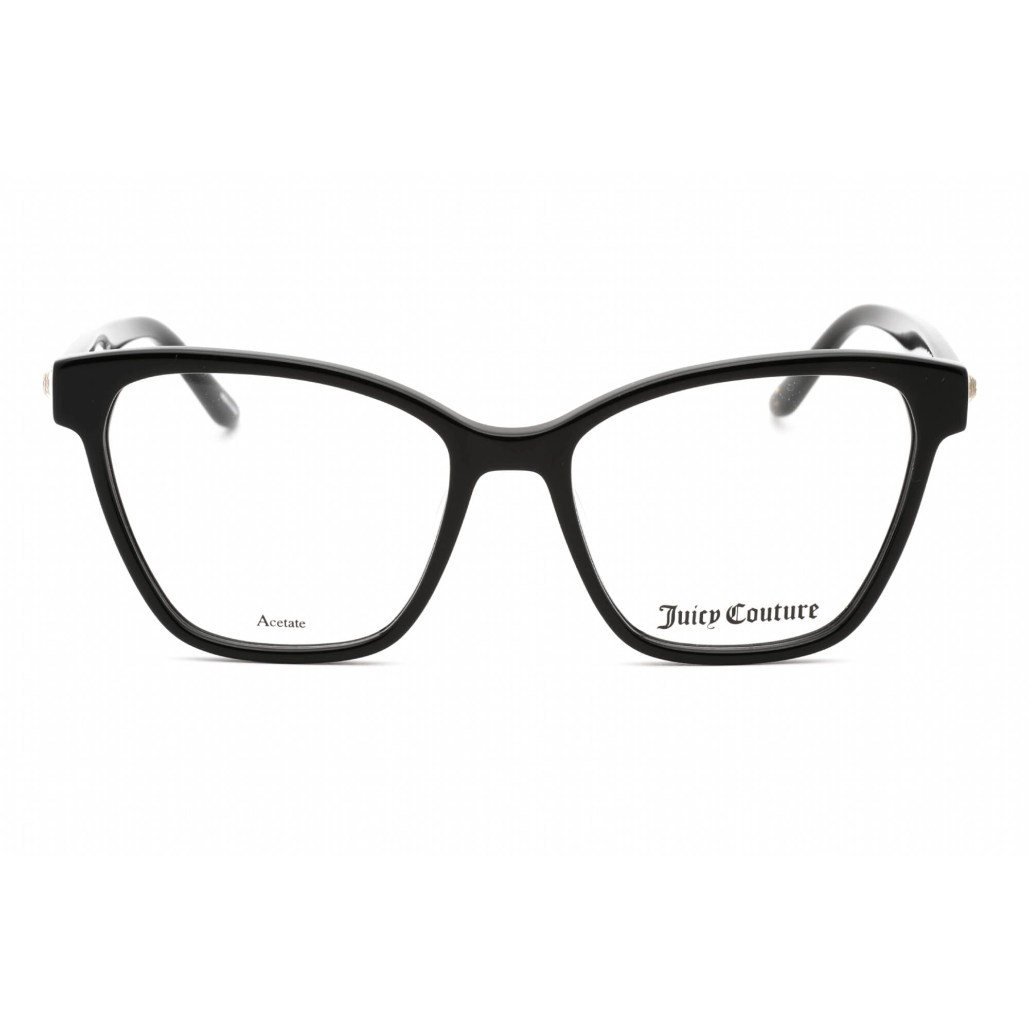 Juicy Couture Women's Eyeglasses - Black Cat Eye Plastic Full Rim | JU 215 0807 00